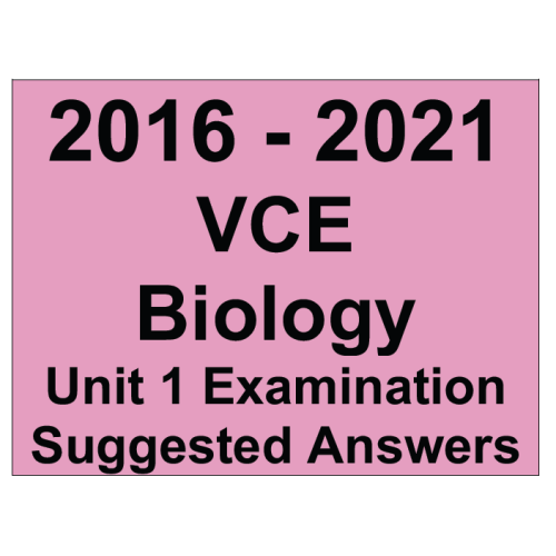 VCE Biology Exam Unit 1